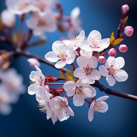 cherry blossom up close