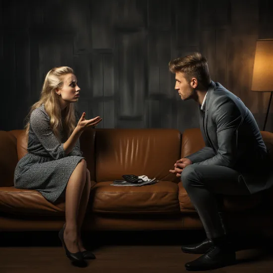 a couple struggling to communicate